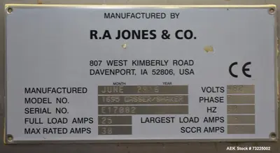Used AEROFIL 1695 Aerosol Fillers Illinois US | Aaron Equipment #86625