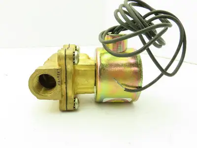 Skinner LA26GB4041 Brass Solenoid Valve 2-Way NC 12VDC 40 PSI 1/2" NPT