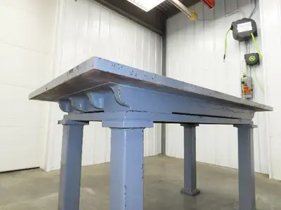 Vintage Precision Steel Welding Layout Table 72x36" Cast Iron 1-7/16" Thick Top