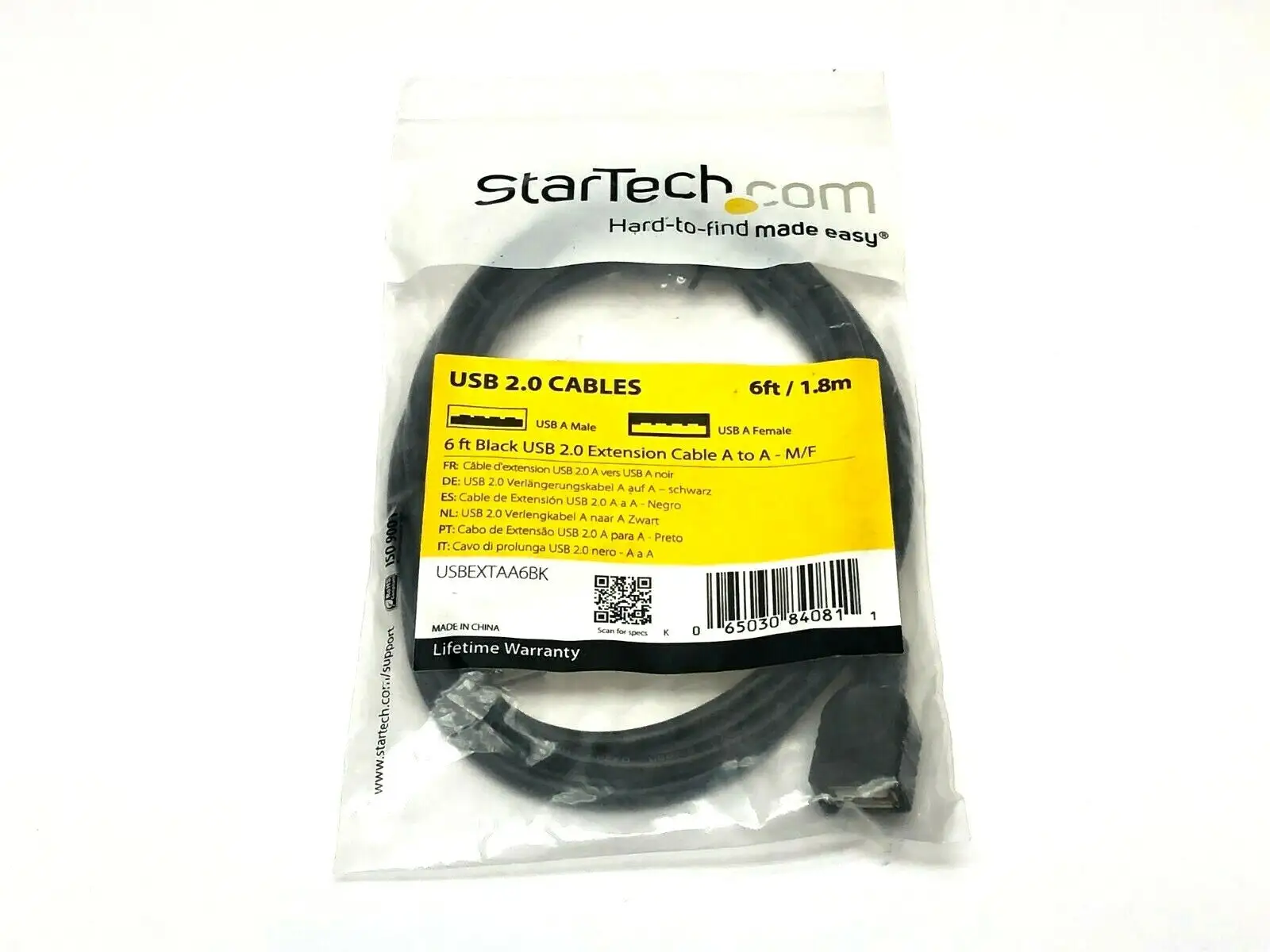 USBEXTAA6BK | StarTech  USB Extension Cable 6ft - New