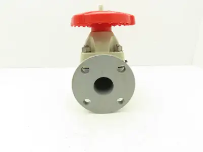 Asahi V14MHCEFA040 Diaphragm Pinch Valve 1-1/2" Flanged CPVC EPDM 150psi
