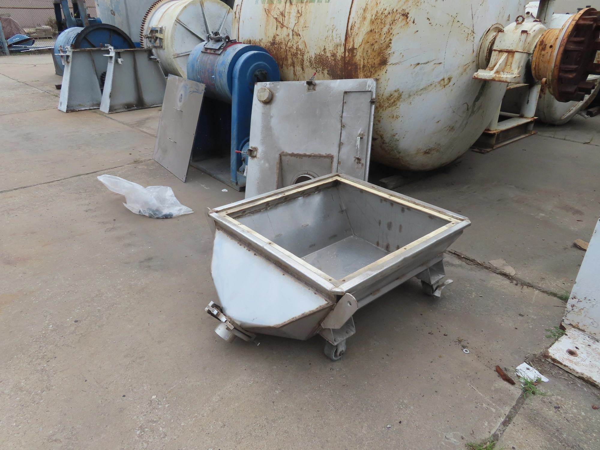 Stainless steel Bin, 36" x 36" x 15"