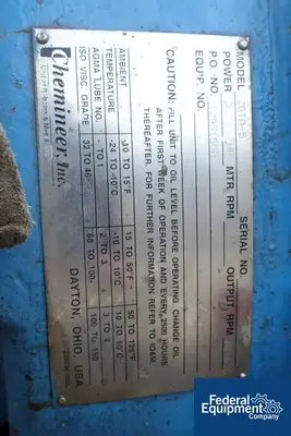 USED Chemineer Chemineer Agitator Drive