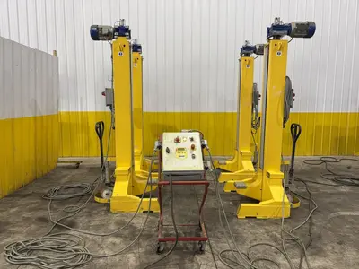 80,000 LBS X 4 LIFTS WHITING MODEL #SCM-100F.4 PORTABLE LIFT JACKS, 2015: STOCK #23684