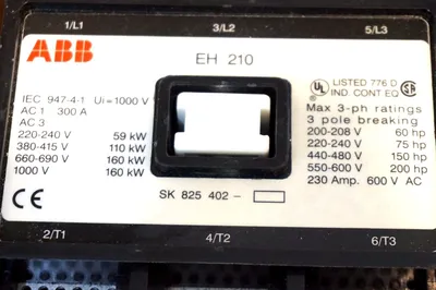 NEW ABB 705310039BX CONTACTOR 3 POLE 24VDC