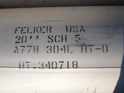 Felker 20" 304L Pipe