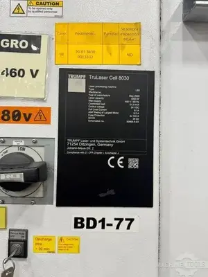 USED 2020 TRUMPF TRULASER CELL 8030