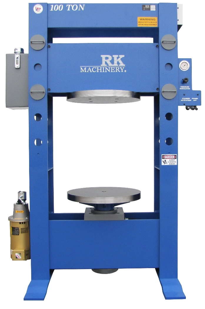 RK MACHINERY Forklift Tire Press, 100-200 Ton