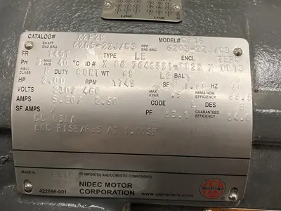 New | in-Stock NIDEC MOTOR CORPORATION X2P2B Motors (misc) | Surplus Asset Holdings #1204757