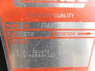New | in-Stock Chicago K0893-103 Blowers Ohio US | Equipment Recovery Corp. #1329810