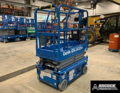 New | in-Stock 2026 GENIE GS-1432M E-DRIVE SCISSOR LIFT Scissor Lifters Alberta CA | Adcock Equipment #1417630