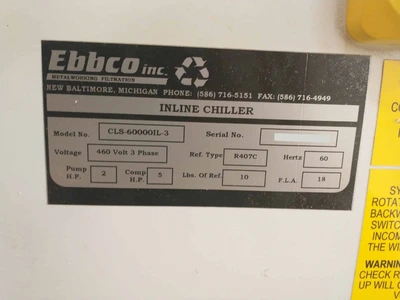 2009 EBBCO CLOSED LOOP SYSTEM Waterjet Pumps | Quick Machinery Sales, Inc. (5)