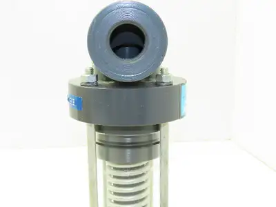 Plast-o-matic ES075V-NC-LS 3/4" Shutoff Valve Spring Return NC Pneumatic Powered