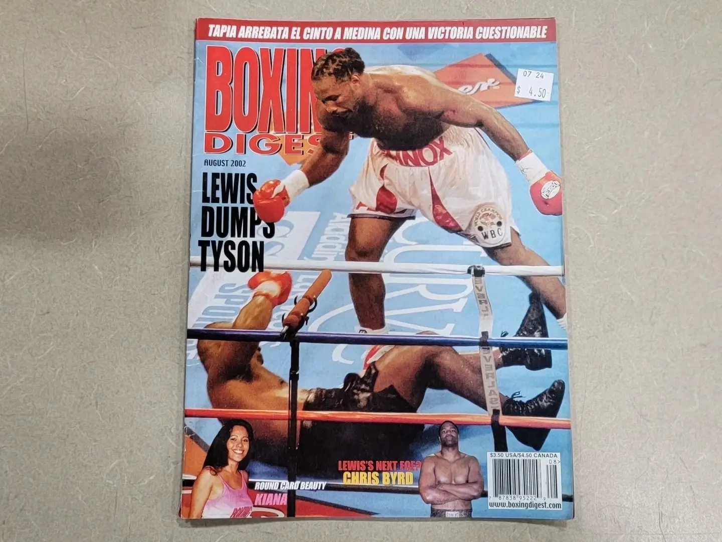 USED BOXING DIGEST AUGUST 2002