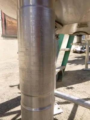 Reactor, 79 Gallon, 316L S/st, Jkt, 50 PSI, Precision, C #S744228