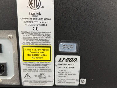 Used LI-COR 9142 Imaging Systems / Molecular Imagers Missouri US | BioLabTek #1464007