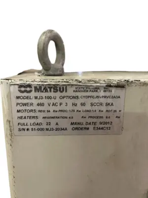 USED MATSUI MJ3-100-U