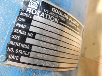 Used Goulds NA Centrifugal Pumps Ohio US | Equipment Recovery Corp. #1331855