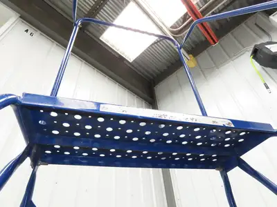 Ballymore Rolling Ladder 4 Step 10" Work Platform 38" Top Step 300lbs 24" W