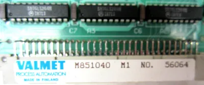USED VALMET PROCESS AUTOMATION M851040 RAM MODULE
