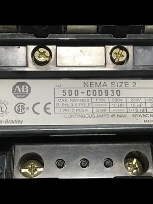 USED ALLEN BRADLEY 500-COD930 SER B