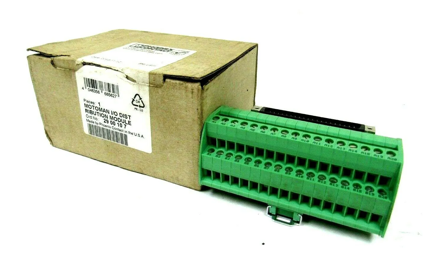 NEW PHOENIX CONTACT 29-00-10-7 I/O DISTRIBUTION MODULE 2900107
