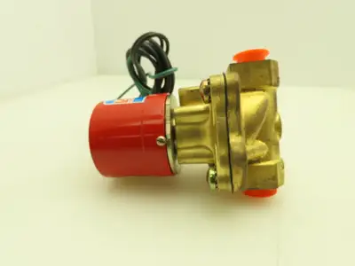 Honeywell Skinner 4LB2LB3102 Brass Solenoid Valve 2-Way NC 120V 100 PSI 3/8" NPT