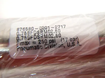 876580-0001-2717 | Parker  Pneumatic Cylinder 250 psi (17 bar) 0.75BFDSRM02.50 - New Other