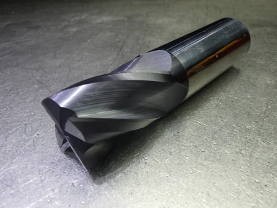 Titan USA 1" 4 Flute Carbide CR Endmill 1" Shank .015" R  TC74186 (LOC3118A)