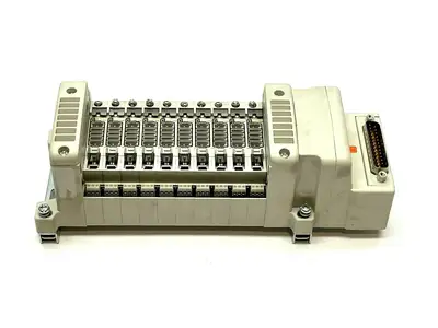 VV5QC11-10N3FD0-D0S | SMC  Pneumatic Manifold Base w/ D-Sub Connector - Used
