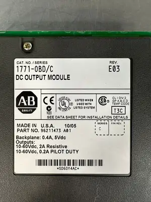 Used Allen-Bradley 1771-0BD PLC Input & Output South Carolina US | Palmetto Automation #1503145