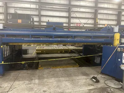400 TON FUKUI BLANKING PRESS. 72" X .128" X 70,000 LB SERVO FEEDLINE STOCK #  0956723