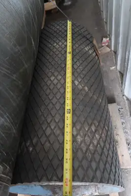 16.5" X 32'', Rubber Pulley Lagging
