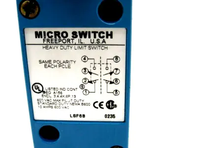 NEW HONEYWELL MICRO SWITCH LSF6B LIMIT SWITCH