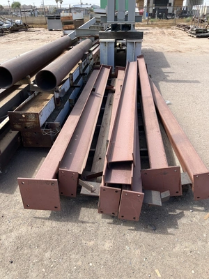 1 Ton Bridge Crane, free standing, 30' long x 10' wide x 10' 6" under hook. approx.
