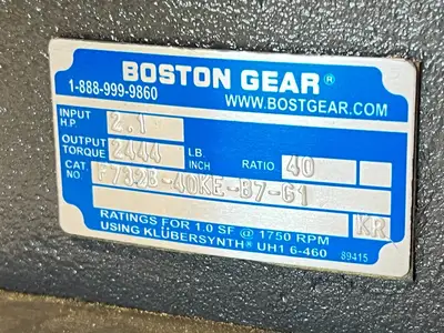 New | in-Stock BOSTON GEAR BOSTON GEAR F732B-40KE-B7-G1 Speed Reducers | Maverick Industrial Sales #1104020