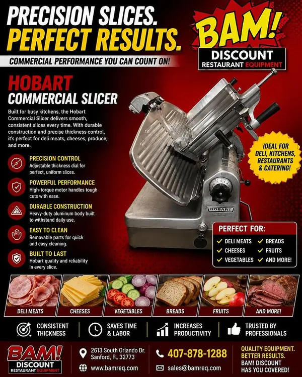 Used HOBART 1712E Slicers / Dicers / Cutters Florida US | BAM Discount Restaurant Equipment #1230712