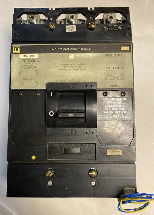 Used SQUARE D MHL366001212 Miscellaneous Equipment (Electrical & Power) | Surplus Asset Holdings #1203459