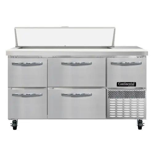 Continental RA60SN12-D 60" Sandwich/salad Prep Table W/ Refrigerated Base, 115v
