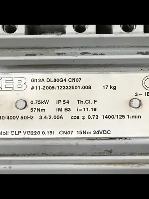 USED KEB G12A DL80G4 CN07