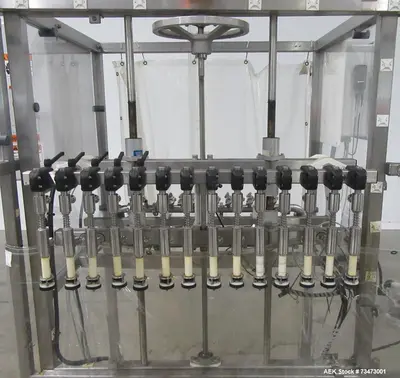 Used Inline Filling Systems 14-Head Automatic Inline Pressure Filler