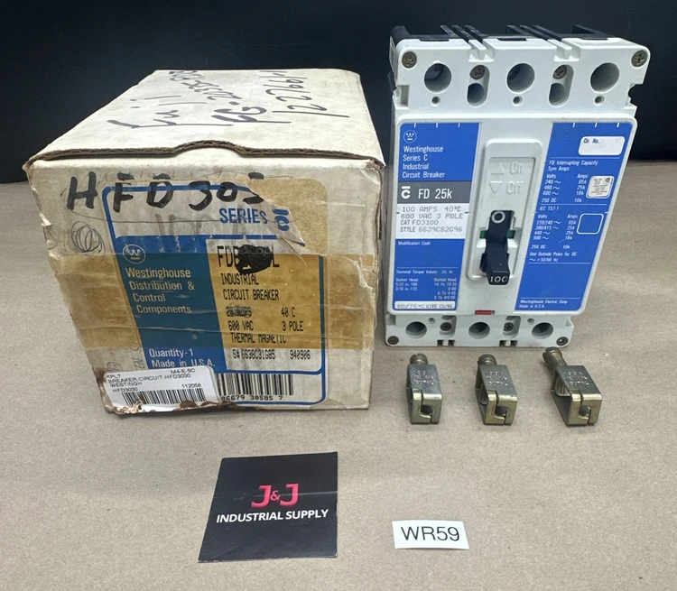 Used Westinghouse HFD3030 Circuit Breakers Indiana US | J&J Industrial Supply #1074666