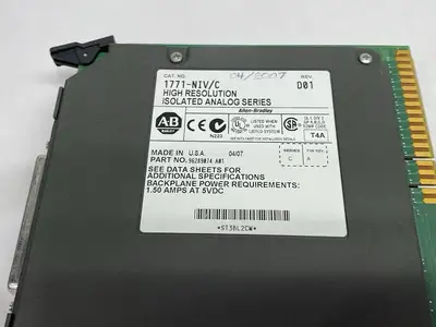 USED ALLEN-BRADLEY SER C HIGH-RESOLUTION ISOLATED ANALOG INPUT MODULE 8-CHAN
