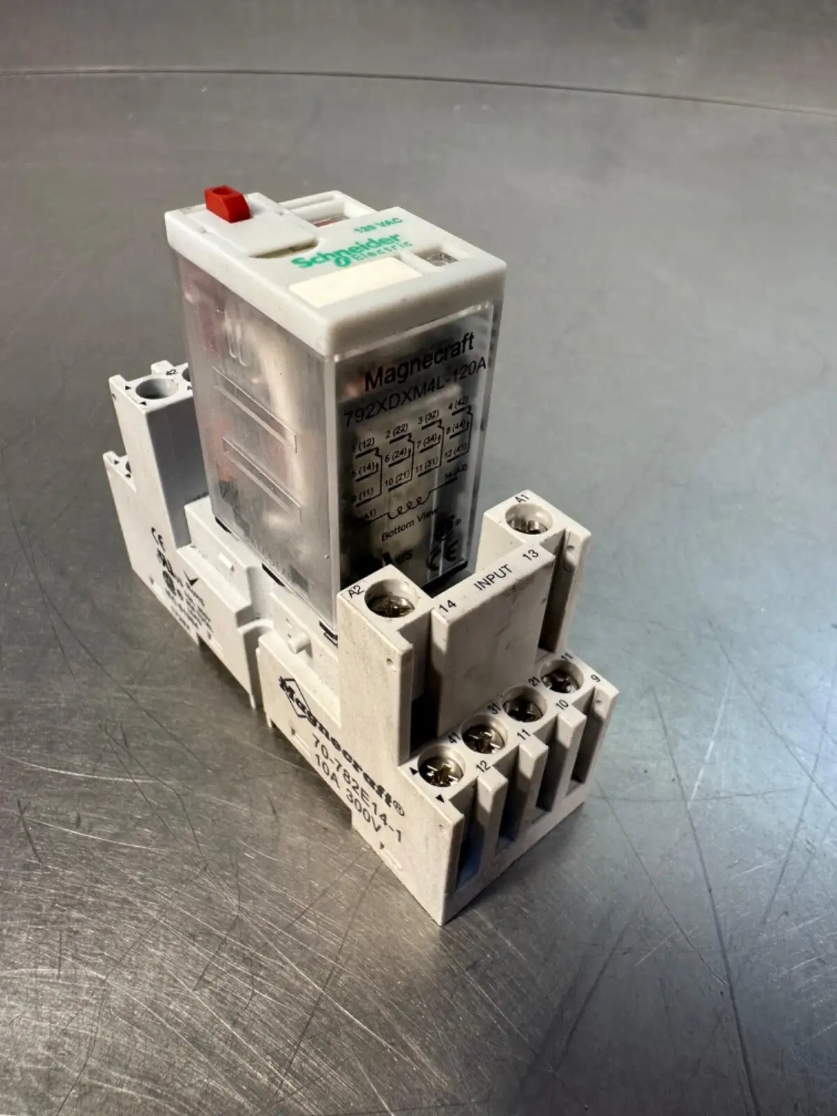 Used Schneider Schneider Relay 792XDXM4L-120A / 70-782E14-1 Base Relays & Switches South Carolina US | Palmetto Automation #1161688