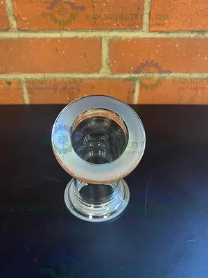 USED CHEMGLASS TH-2001-282LP 60MM FLAT FLANGE TO 60MM FLAT O-RING FLANGE ADAPTER