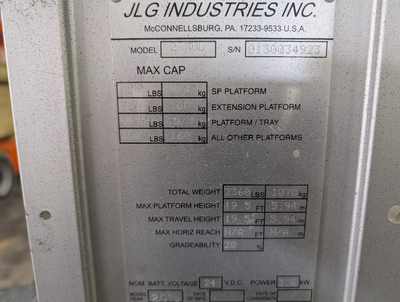 Used 2019 20MVL JLG Vertical Mast Lifts Texas US | Stack Equipment #1418929