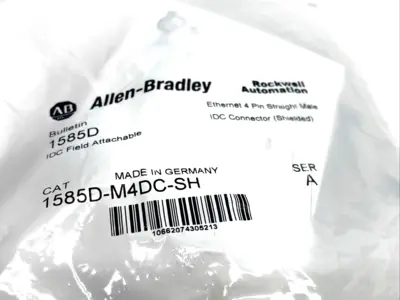 1585D-M4DC-SH | Allen Bradley  Ser. A M12 Male IDC Connector, Ethernet 4-Pin - New
