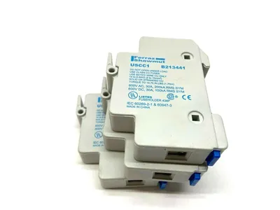 USCC1 | Ferraz Shawmut  Ultra Safe Fuse Holder LOT OF 3 - Used