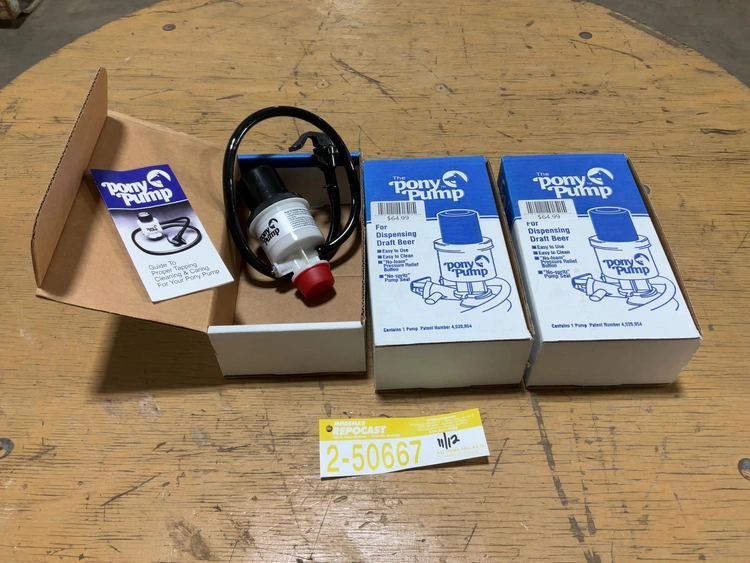 Used LOT OF (3) THE PONY PUMP DRAFT BEER PUMP Beer Equipment Michigan US | Miedema Asset Management Group #1761538