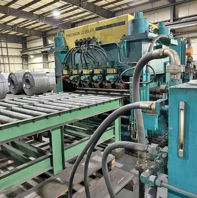 74" x 0.375" x 60,000 Lb Herr Voss Cut To Length Line